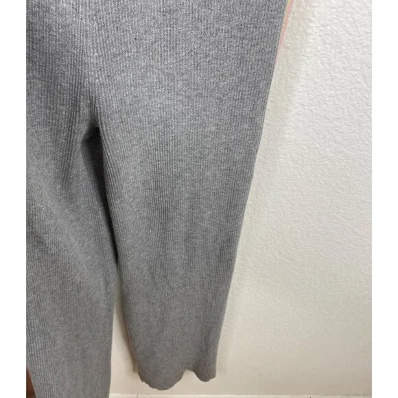 Spiritual Gangster Jumpsuit Romper Sleeveless Ribbed Side Stripes Gray Size S - Picture 6 of 9